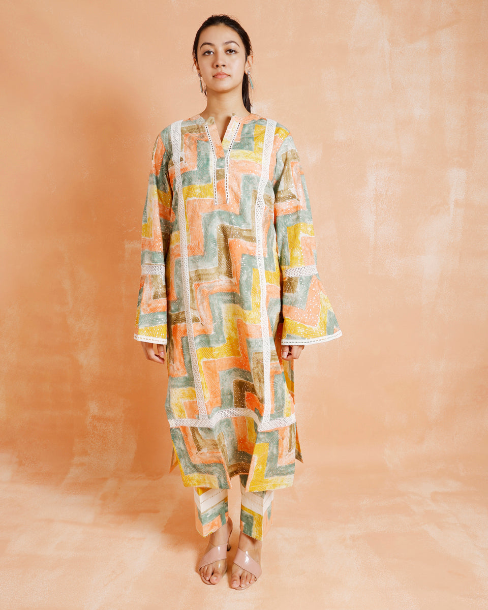 Pakistani Ethnic Suit With Trousers