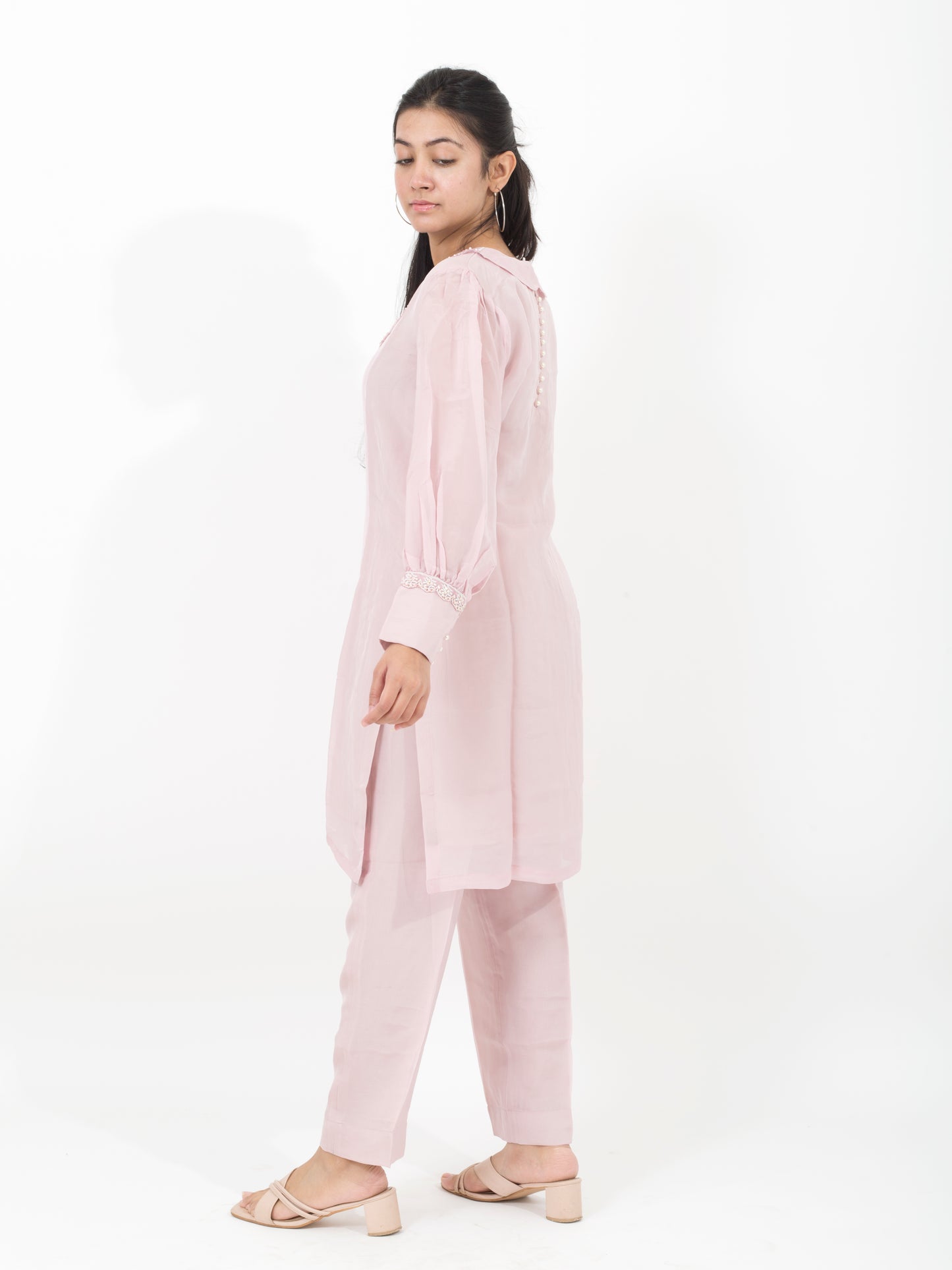 Pink Organza Co-ord Set
