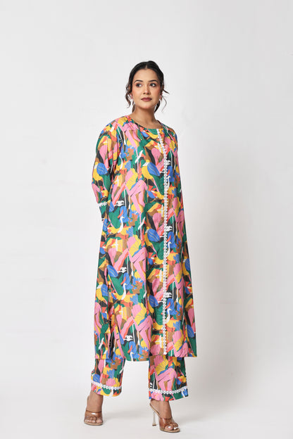 Bird Print Funky Co-ord Set
