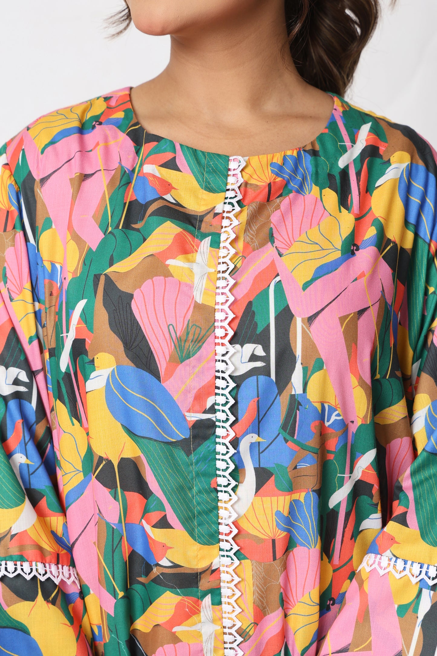 Bird Print Funky Co-ord Set