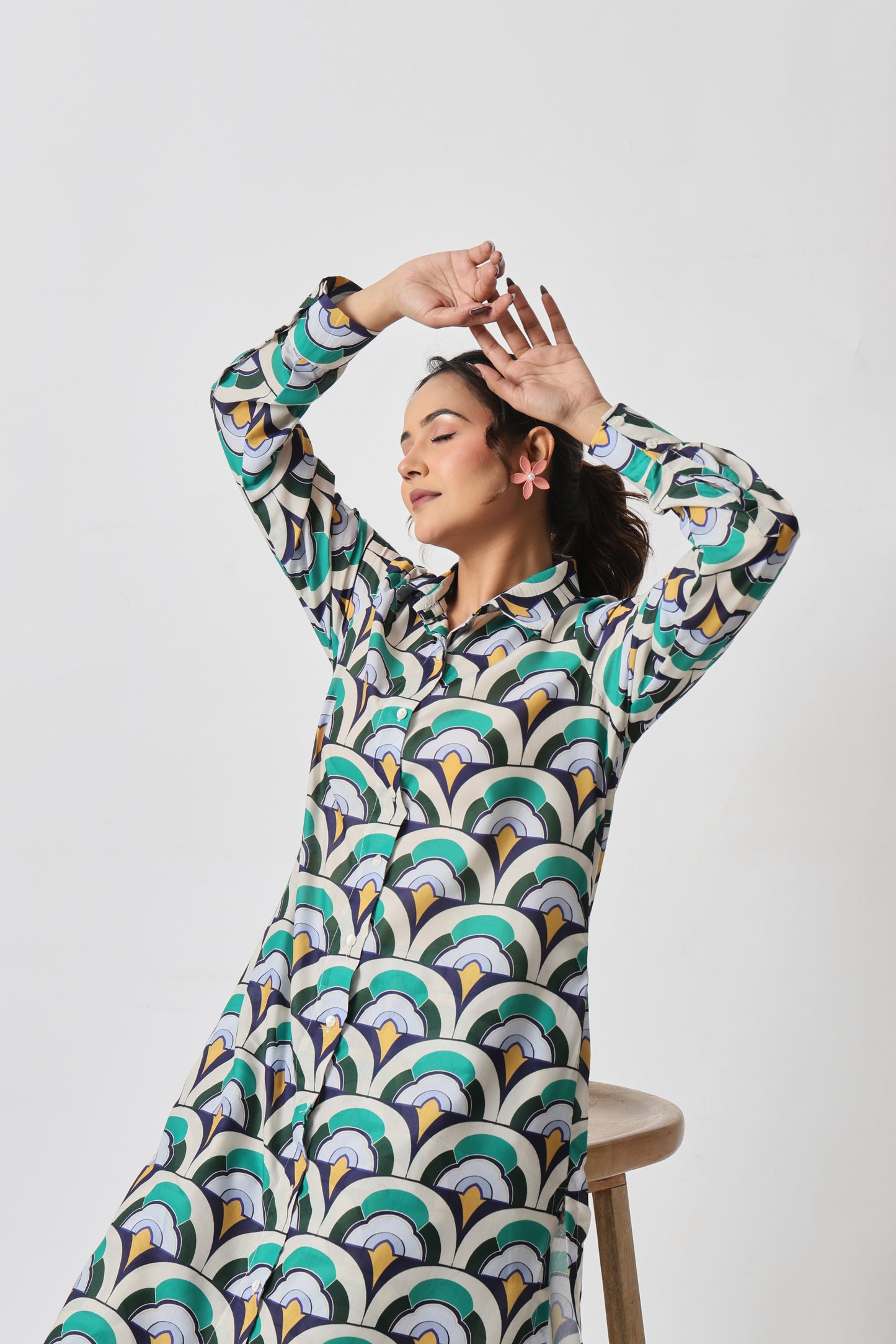 Art Deco Fan Co-ord Set