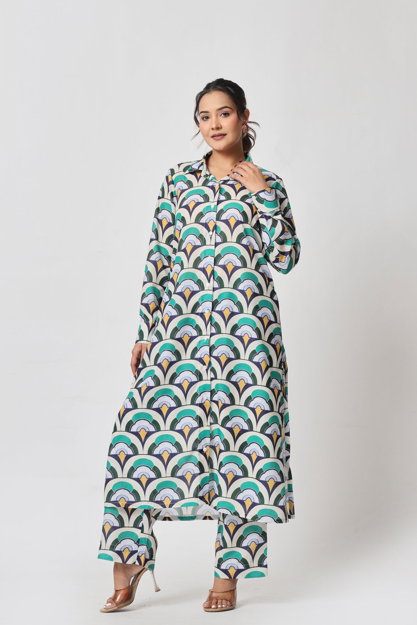 Art Deco Fan Co-ord Set