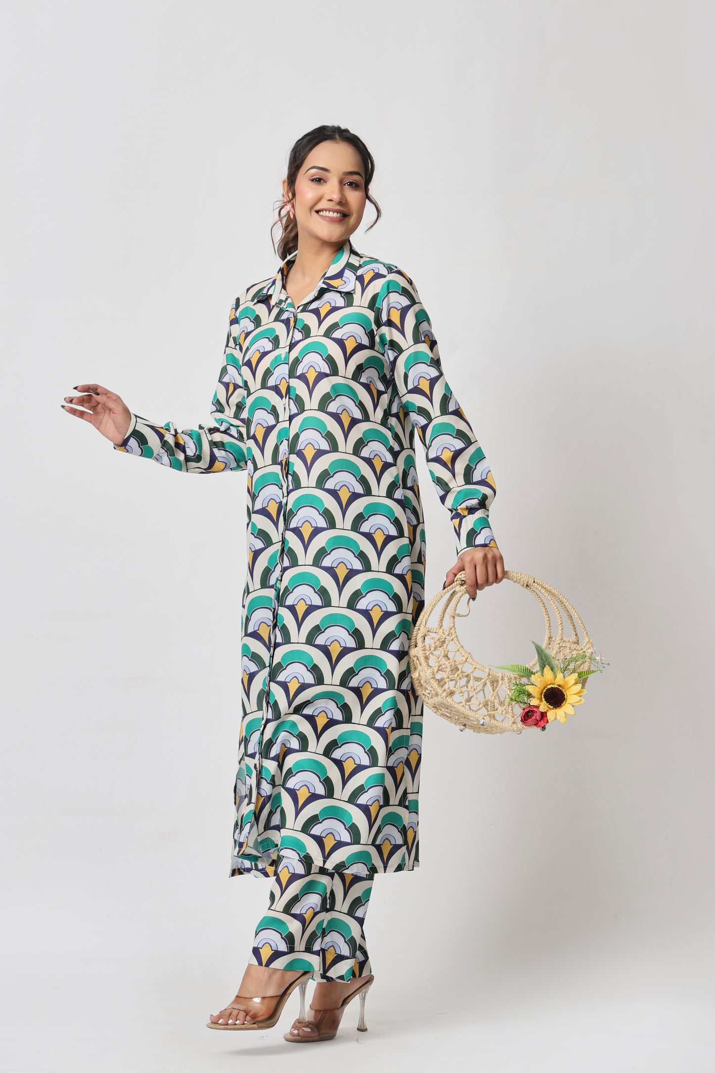 Art Deco Fan Co-ord Set