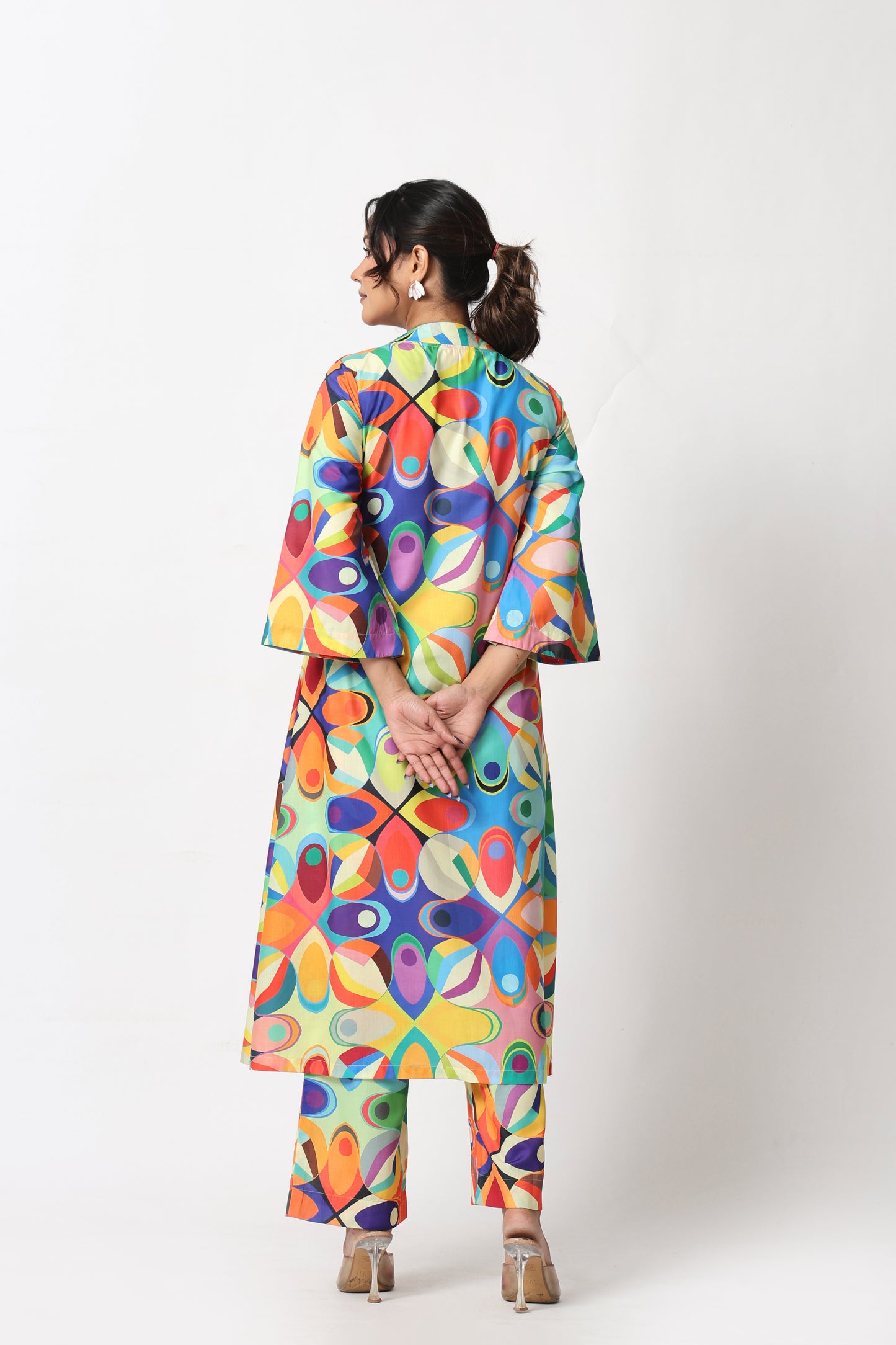 Abstract Print Multicolour Coord Set