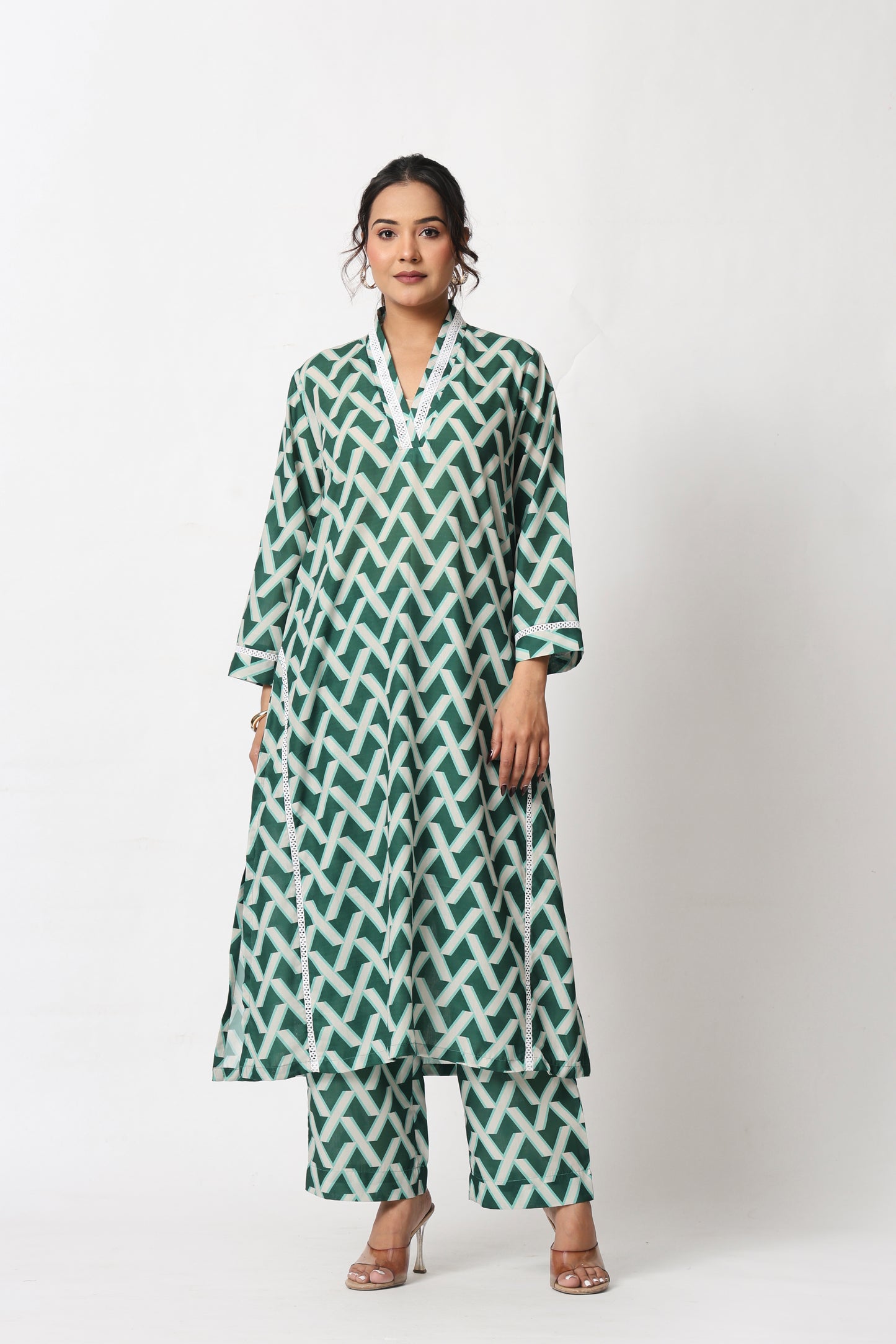 Green Lattice Co-ord Set