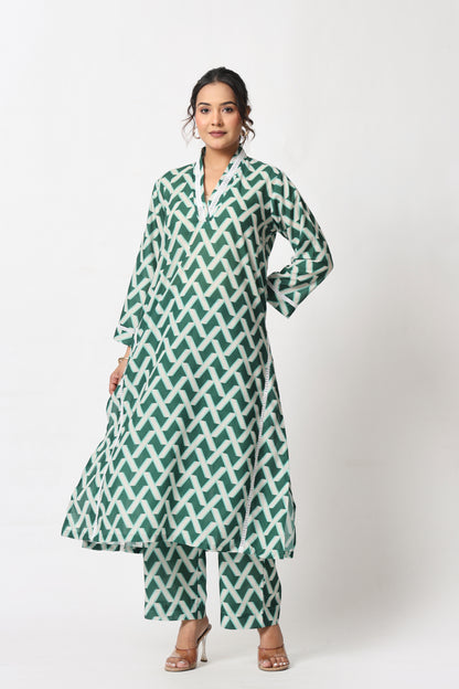 Green Lattice Co-ord Set