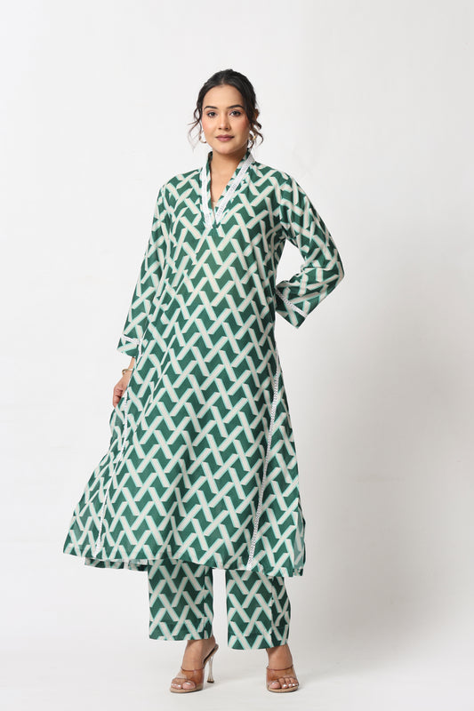 Green Lattice Co-ord Set