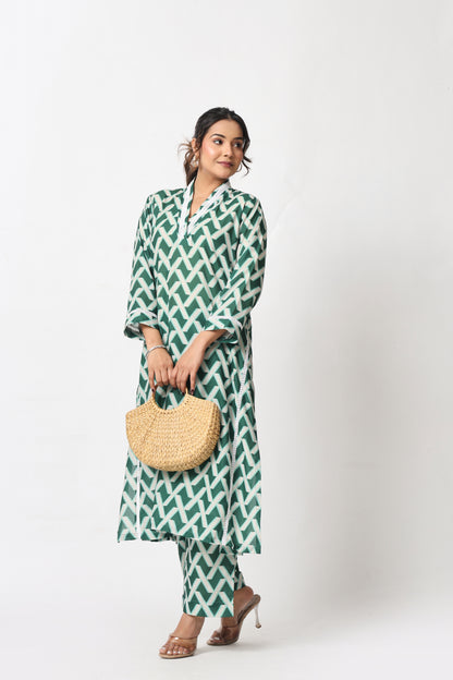 Green Lattice Co-ord Set
