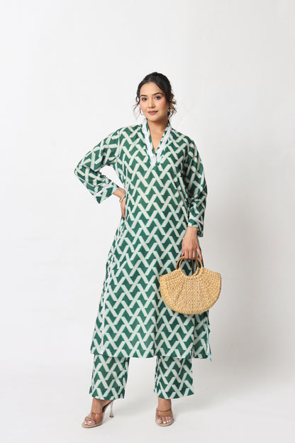Green Lattice Co-ord Set