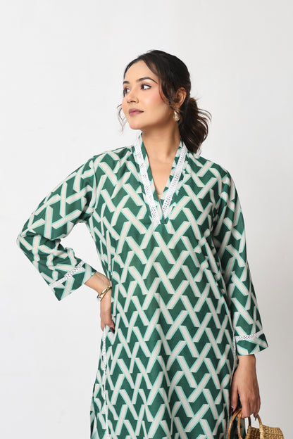 Green Lattice Co-ord Set