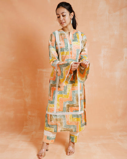 Pakistani Ethnic Suit With Trousers