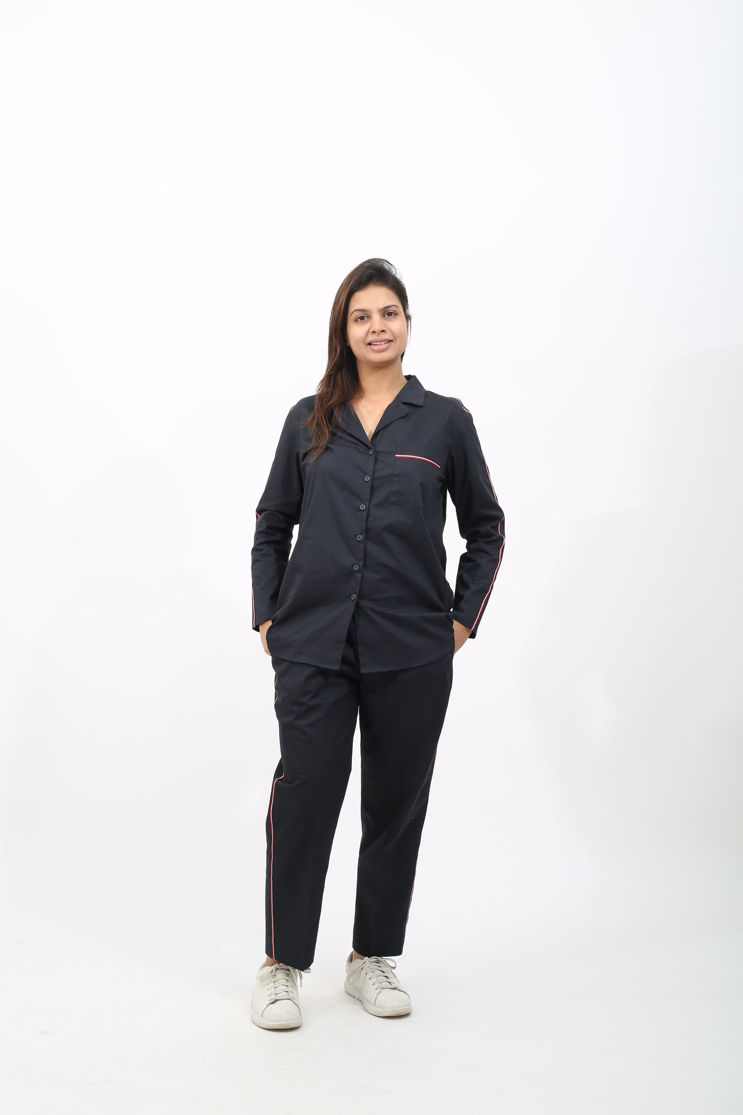 Cotton Black Co-ord Set