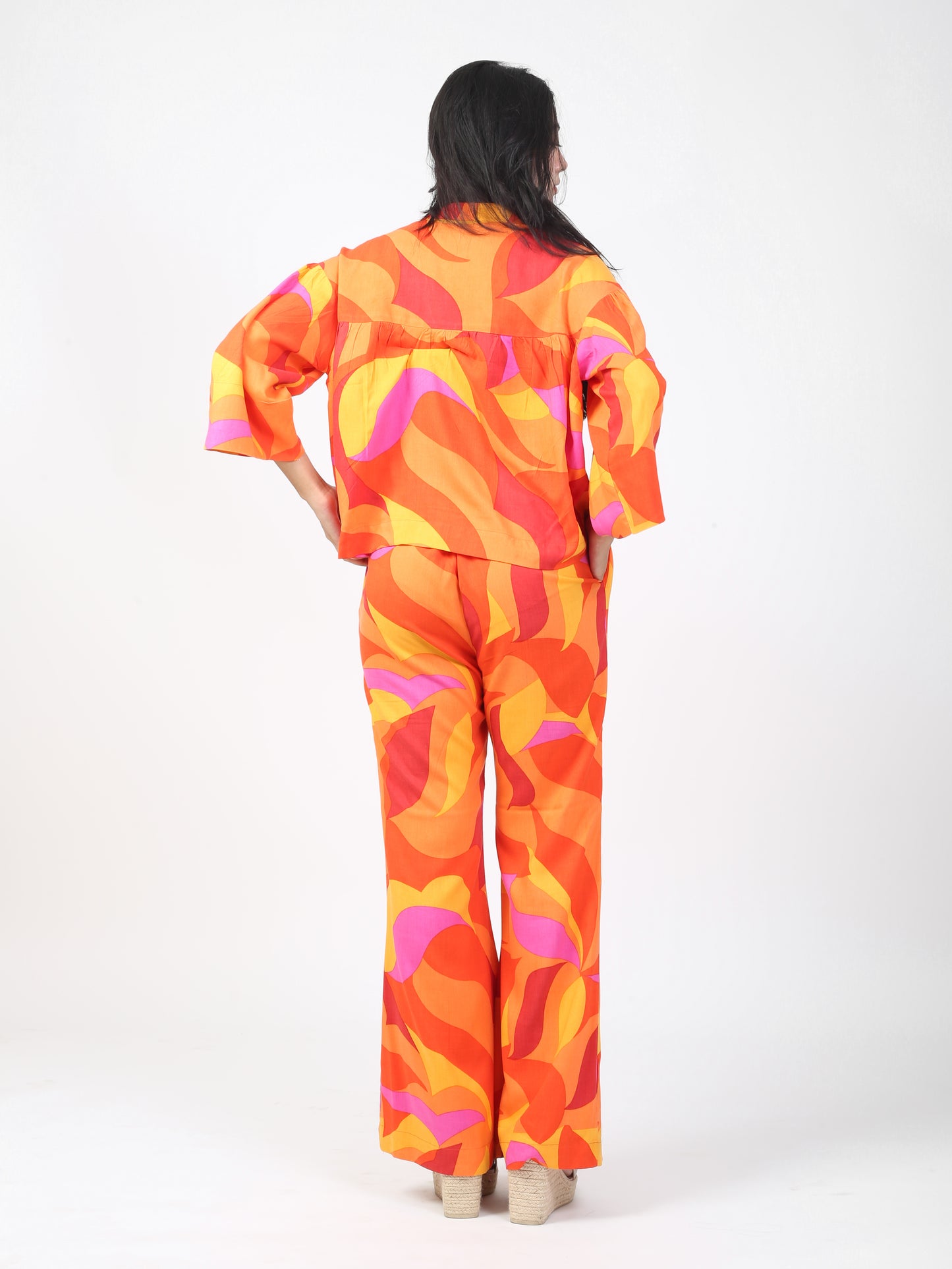 Orange Abstract Co-ord Set