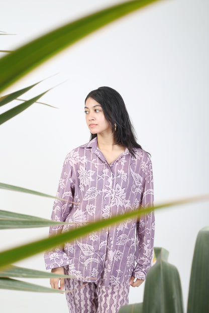 Purple Cotton Co-ord Set