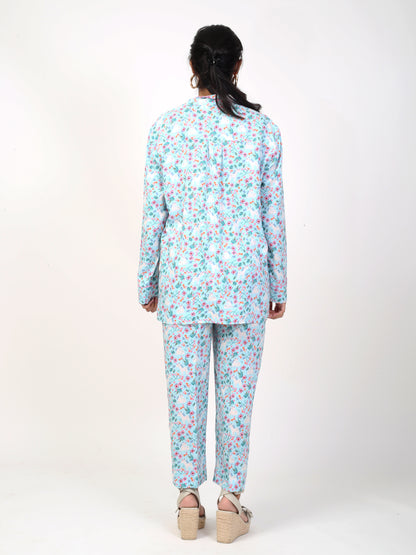 Light Blue n Pink Co-ord Set