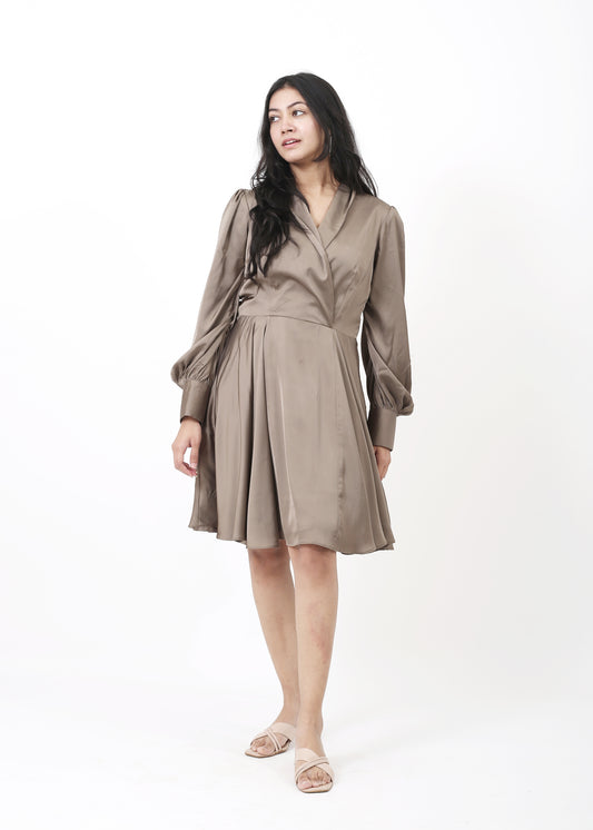 Satin Cocktail Dress