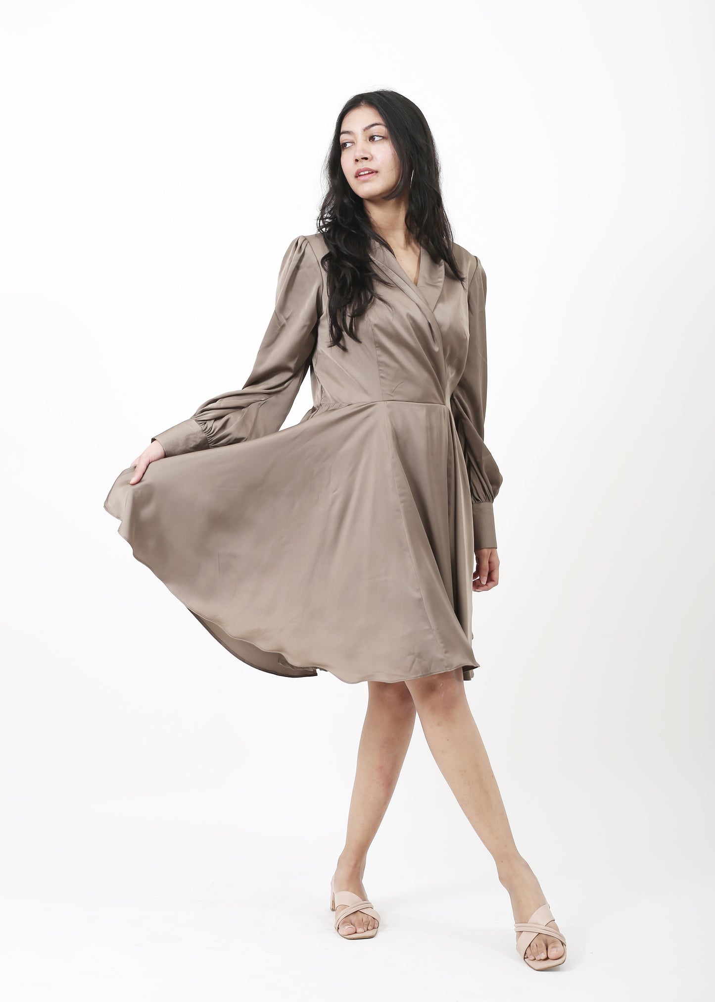 Satin Cocktail Dress
