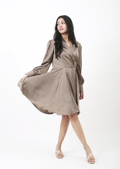 Satin Cocktail Dress
