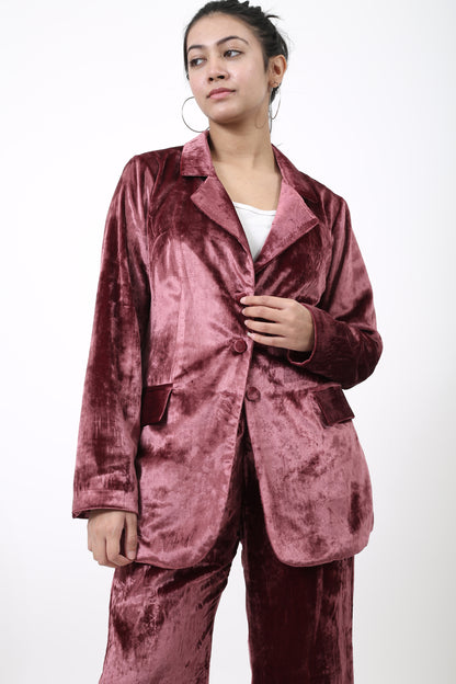 Velvet Blazer Set