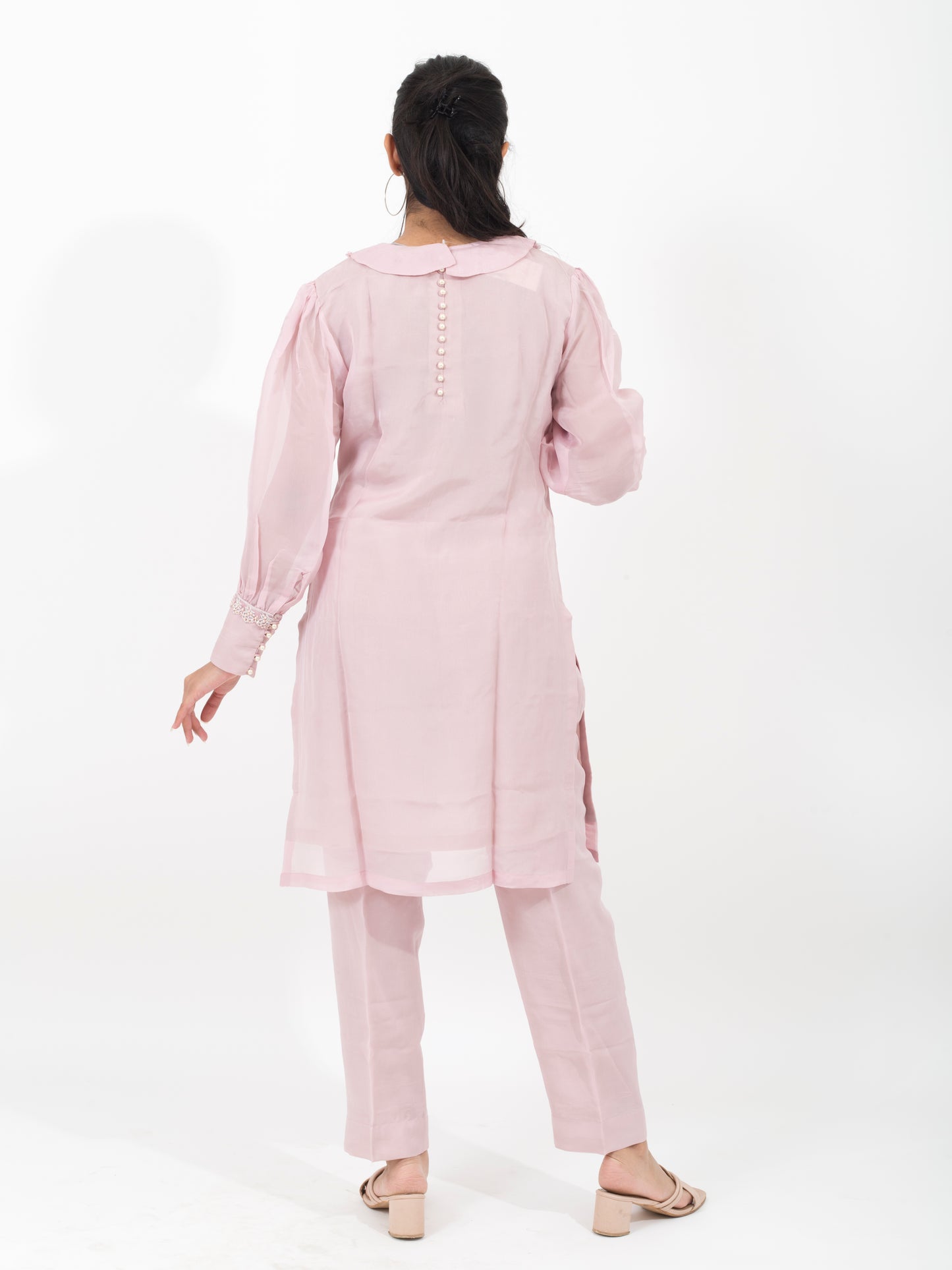 Pink Organza Co-ord Set