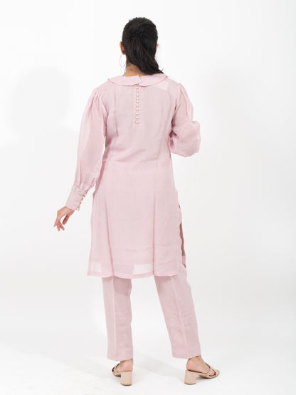 Pink Organza Co-ord Set