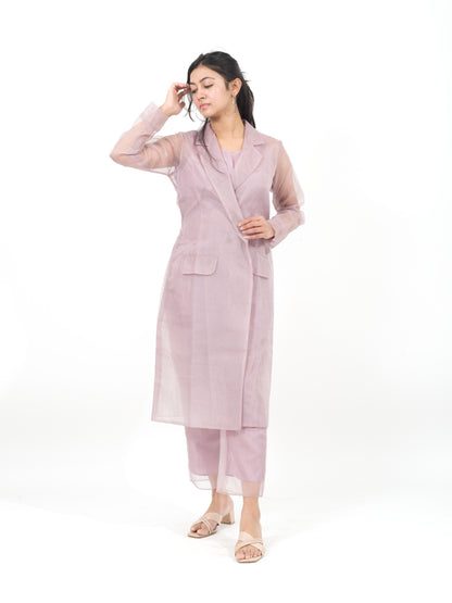 Cocktail Organza 3 Piece Co-ord Set