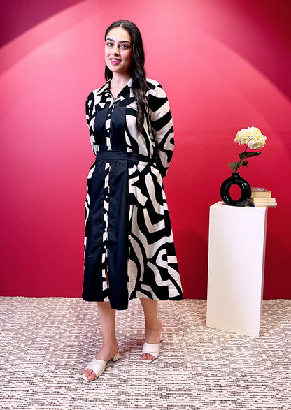 The Zebra Illusion Dress