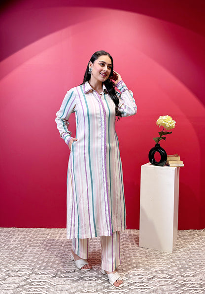 The Pastel Stripe Co-ord