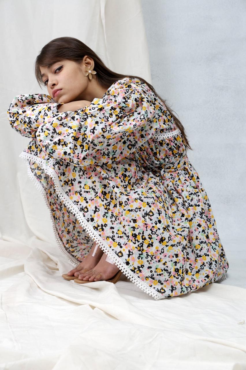 One Piece Gathered Dress