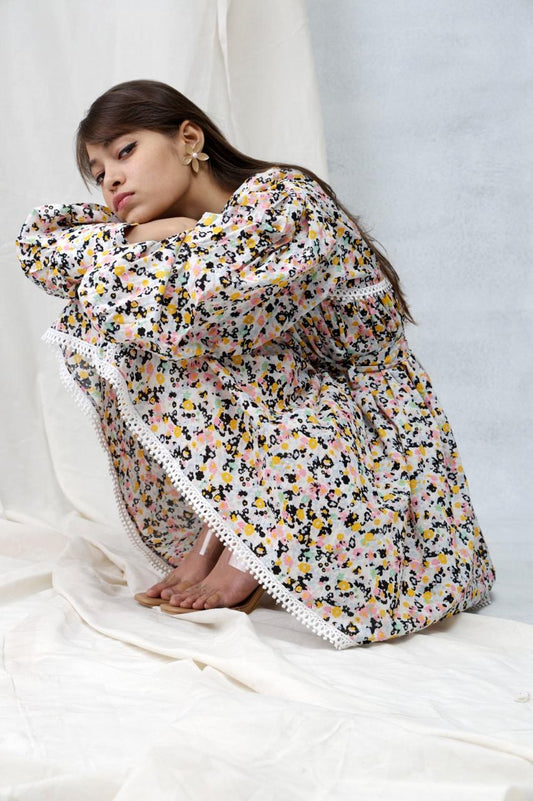 One Piece Gathered Dress