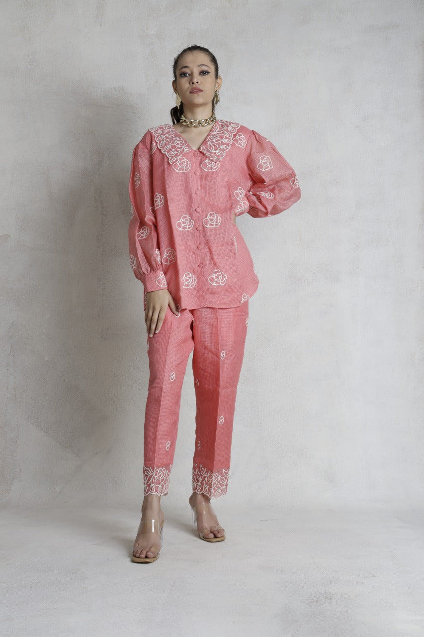 Thread Work Embroidered Co-ord Set