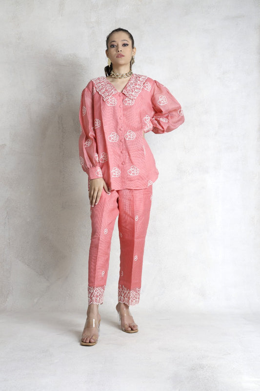 Thread Work Embroidered Co-ord Set