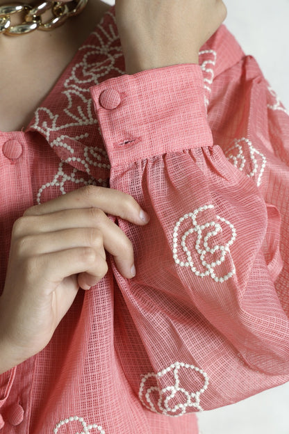 Thread Work Embroidered Co-ord Set