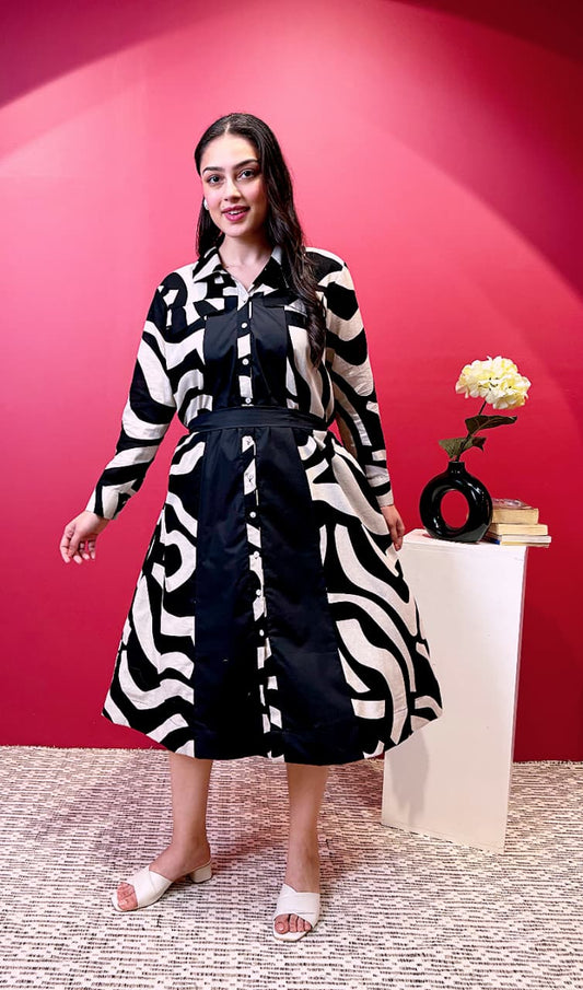 The Zebra Illusion Dress